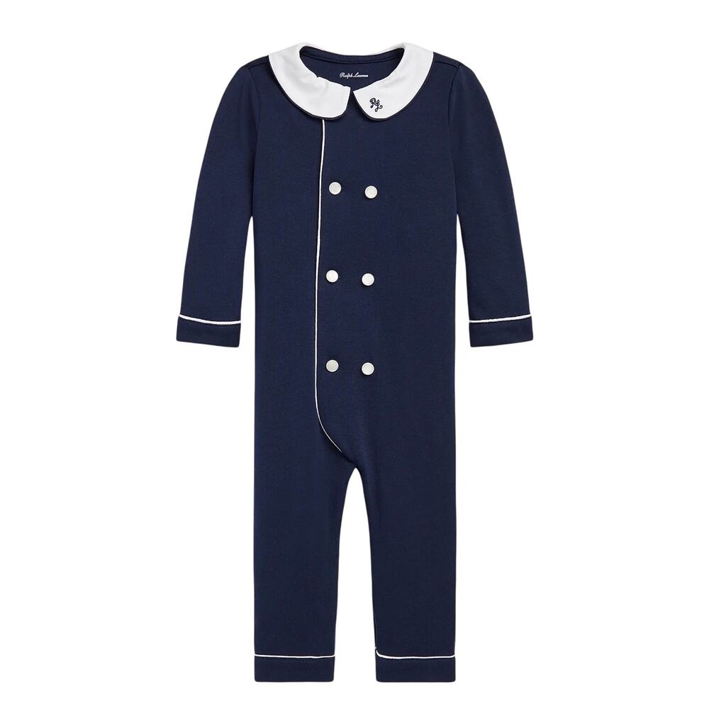 Polo Ralph Lauren
Baby Boy's Organic Cotton Double-Breasted Coverall